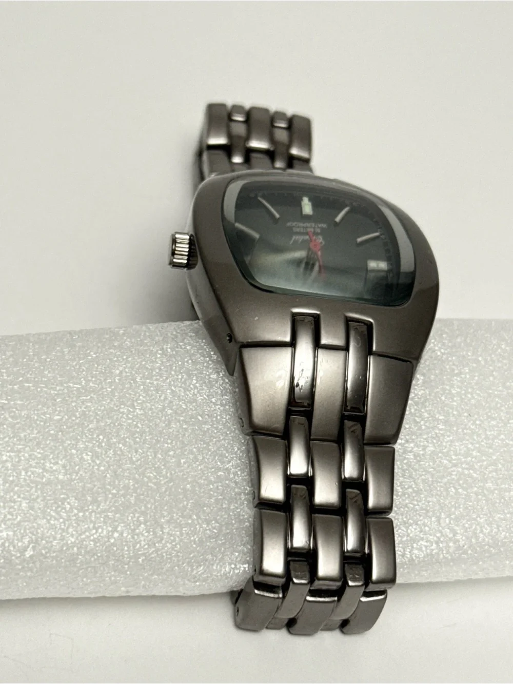 OMAX DBA061 Vintage Gunmetal Cushion Watch